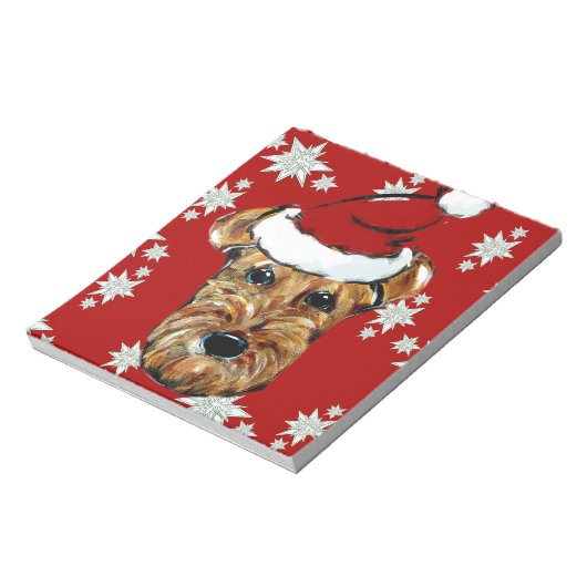 AIREDALE TERRIER NOTIZBLOCK (Rotiert)