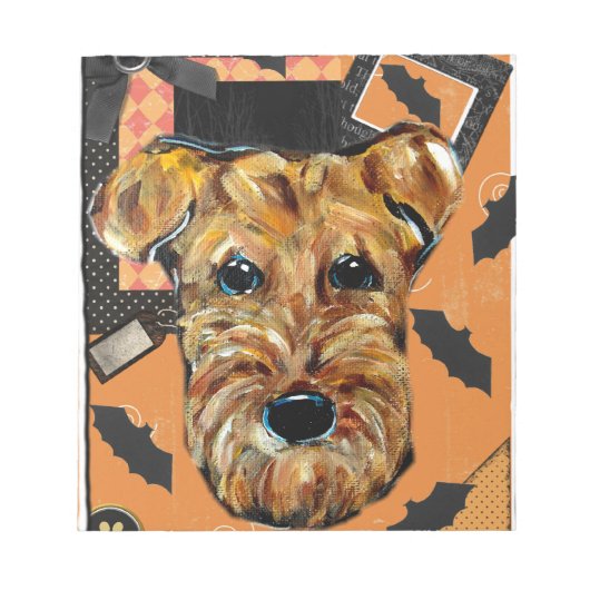 AIREDALE TERRIER NOTIZBLOCK (Vorderseite)