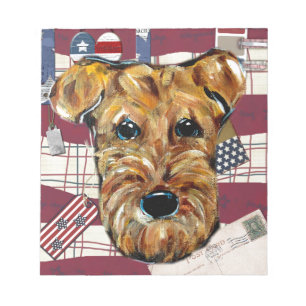 AIREDALE TERRIER NOTIZBLOCK