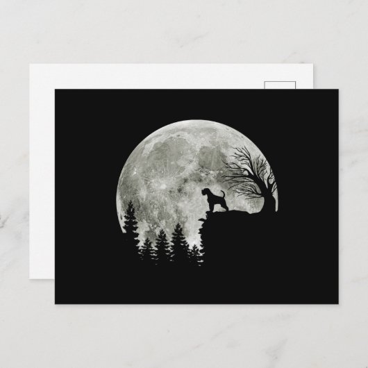 Airedale Terrier on Mountain Halloween Hundeliebha Postkarte (Vorne/Hinten)