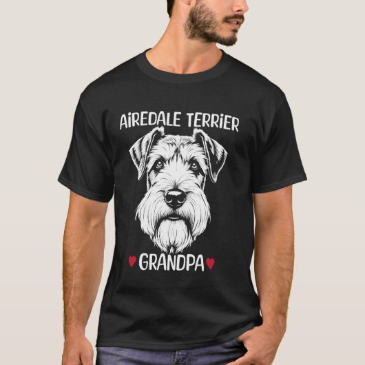 Airedale Terrier Opa 2 T-Shirt (Vorderseite)