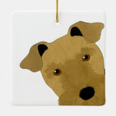 Airedale Terrier Ornament (Rückseite)