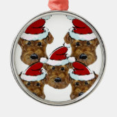 AIREDALE TERRIER ORNAMENT AUS METALL (Vorne)