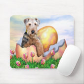 Airedale Terrier Osterüberraschung Mousepad (Mit Mouse)