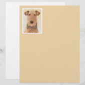 Airedale Terrier Painting - Niedliche Kunst (Vorne/Hinten)