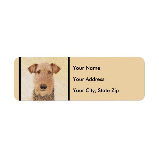 Airedale Terrier Painting - Niedliche Kunst (Vorne)