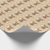 Airedale Terrier Painting - Niedliche Kunst Geschenkpapier (Ecke)