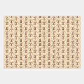 Airedale Terrier Painting - Niedliche Kunst Geschenkpapier Set (Vorderseite)