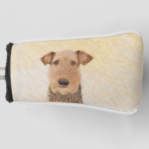 Airedale Terrier Painting - Niedliche Kunst Golf Headcover