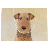 Airedale Terrier Painting - Niedliche Kunst Große Geschenktüte (Vorderseite)