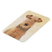 Airedale Terrier Painting - Niedliche Kunst Magnet (Linke Seite)
