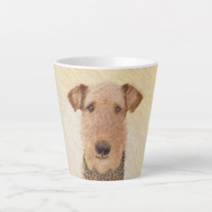 Airedale Terrier Painting - Niedliche Kunst Milchtasse