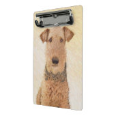 Airedale Terrier Painting - Niedliche Kunst Mini Klemmbrett (Gewinkelt2)