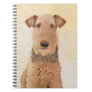 Airedale Terrier Painting - Niedliche Kunst Notizblock