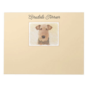 Airedale Terrier Painting - Niedliche Kunst Notizblock