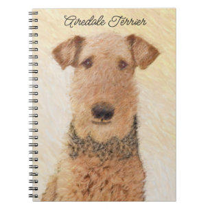 Airedale Terrier Painting - Niedliche Kunst Notizblock