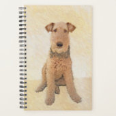 Airedale Terrier Painting - Niedliche Kunst Planer (Vorderseite)