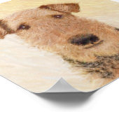 Airedale Terrier Painting - Niedliche Kunst Poster (Ecke)