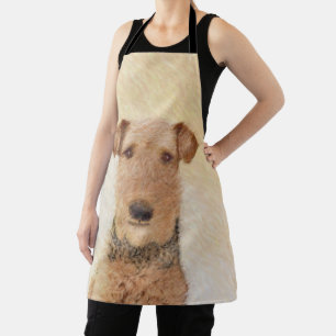 Airedale Terrier Painting - Niedliche Kunst Schürze