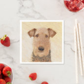 Airedale Terrier Painting - Niedliche Kunst Serviette (Beispiel)