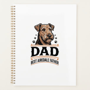 Airedale Terrier Papa Vintage Hund Vater Shirt_1 Planer