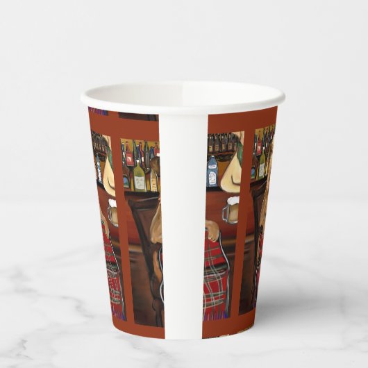 Airedale Terrier Pappbecher (Links)