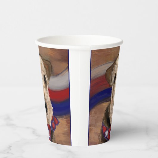 AIREDALE TERRIER PAPPBECHER (Rechts)