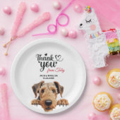 Airedale Terrier Pappteller (Party)