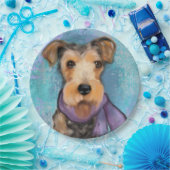 Airedale Terrier Pappteller (Party)