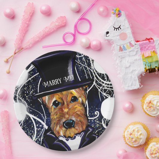 AIREDALE TERRIER PAPPTELLER (Party)