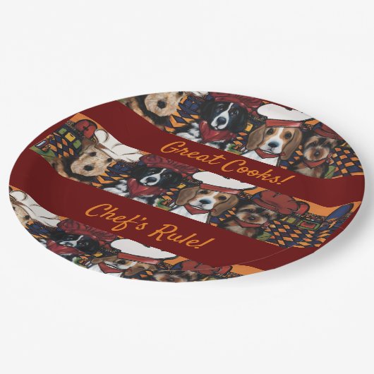 Airedale Terrier Pappteller (Schrägansicht)