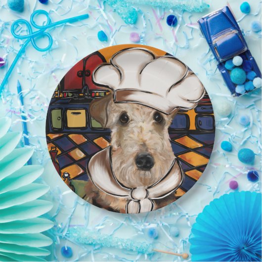 Airedale Terrier Pappteller (Party)