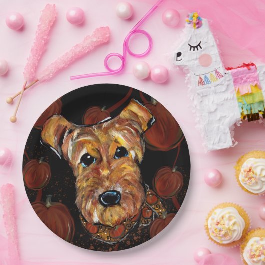 AIREDALE TERRIER PAPPTELLER (Party)