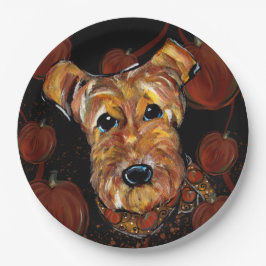 AIREDALE TERRIER PAPPTELLER