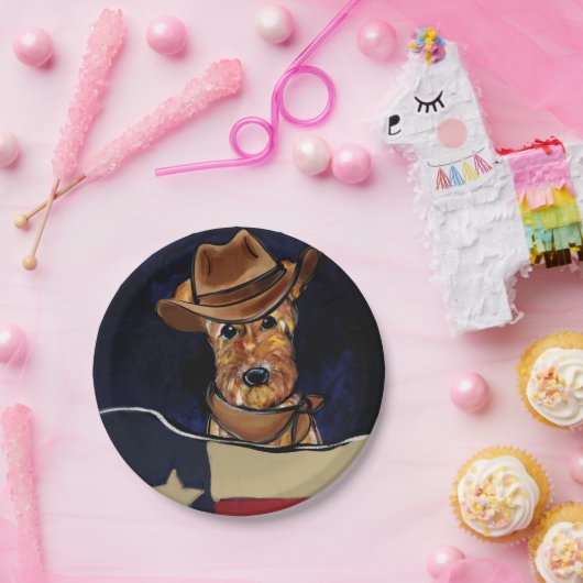 AIREDALE TERRIER PAPPTELLER (Party)