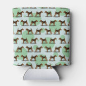 Airedale Terrier Pattern Dosenkühler (Rückseite)