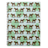 Airedale Terrier Pattern Notizblock (Vorderseite)