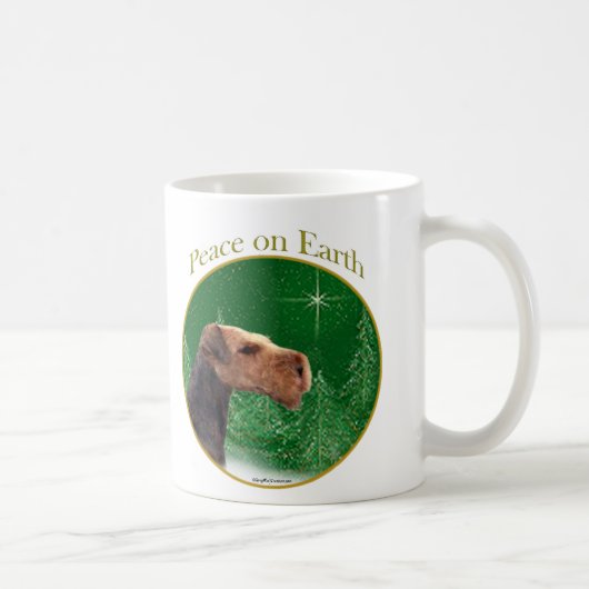 Airedale Terrier Peace Kaffeetasse (Rechts)