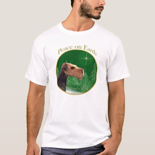 Airedale Terrier Peace T-Shirt (Vorderseite)