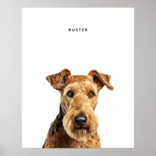 Airedale Terrier Personalisiert Print Poster