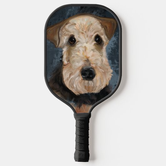 AIREDALE TERRIER PICKLEBALL SCHLÄGER (Rückseite)