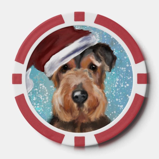 AIREDALE TERRIER POKERCHIPS (Vorderseite)