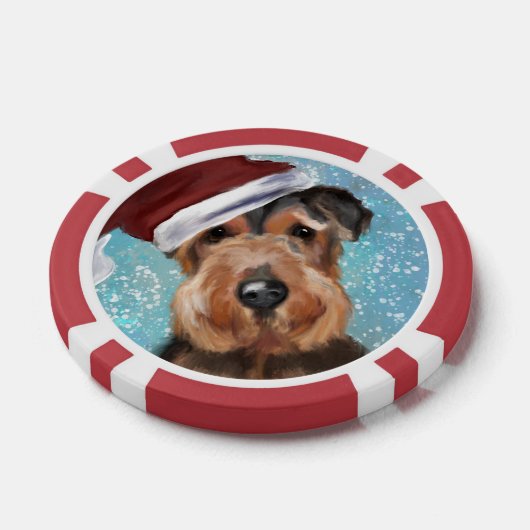 AIREDALE TERRIER POKERCHIPS (Einzeln)