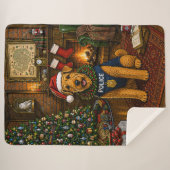 Airedale Terrier Polizei Urlaub Sherpadecke (Vorderseite (Horizontal))