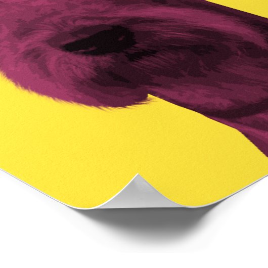 Airedale Terrier Pop-Art Poster (Ecke)