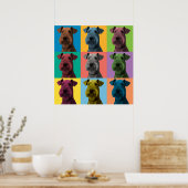 Airedale Terrier Pop-Art Poster (Küche)