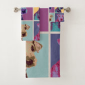 Airedale Terrier Pop Badhandtuch Set (Insitu)