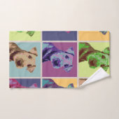 Airedale Terrier Pop Badhandtuch Set (Handtuch)