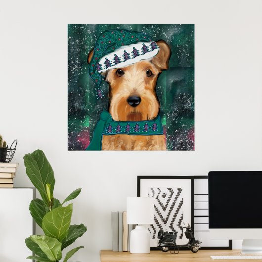 Airedale Terrier Poster (Heimbüro)