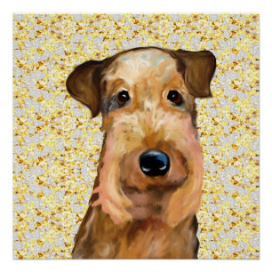 AIREDALE TERRIER POSTER